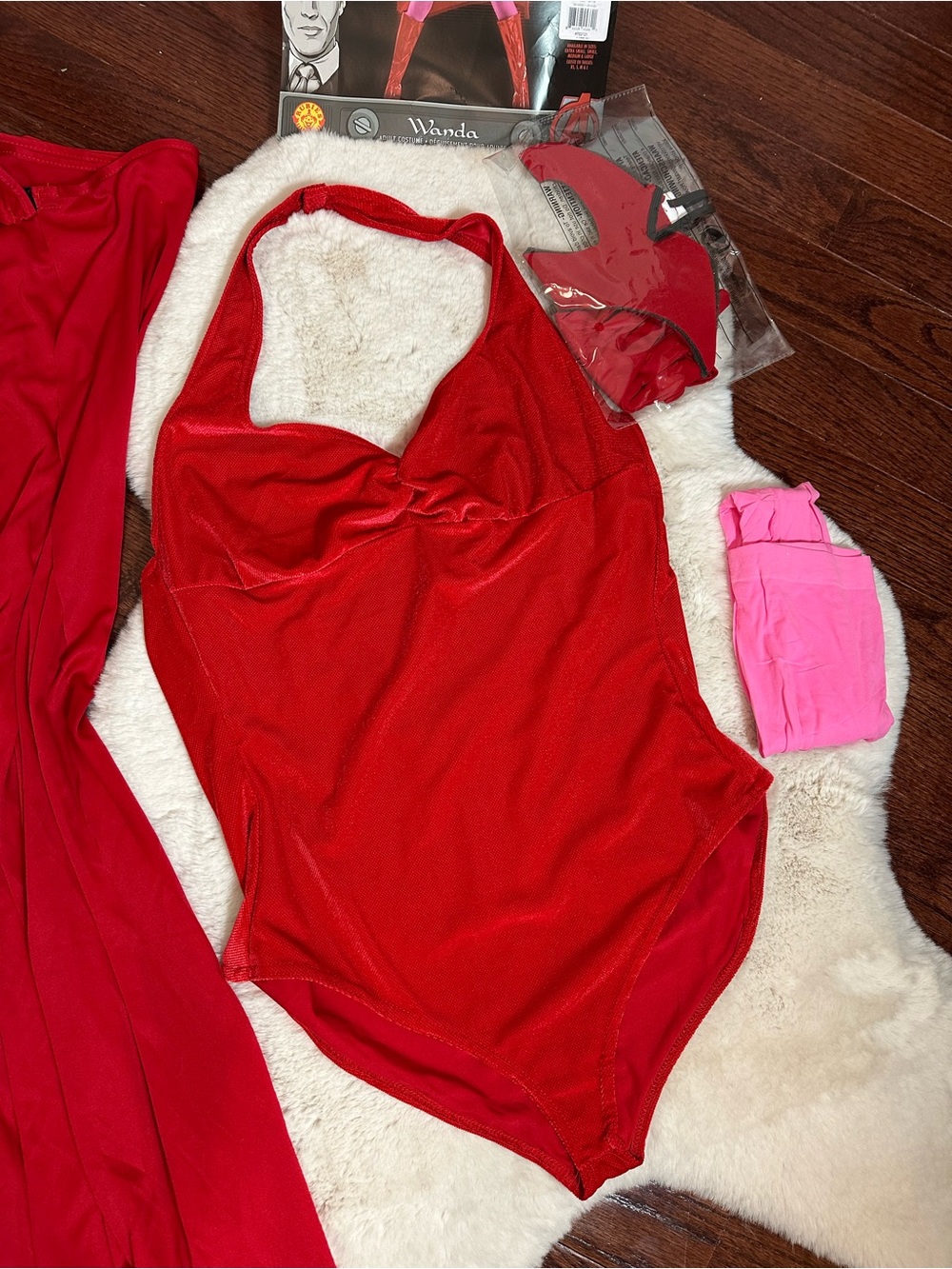 Marvel Wanda Vision Inspired Red and Pink Superhero Costume by Rubies - Picture 5 of 11